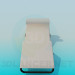 3d model Sunbed with headrest - preview