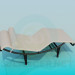 3d model Sunbed with headrest - preview