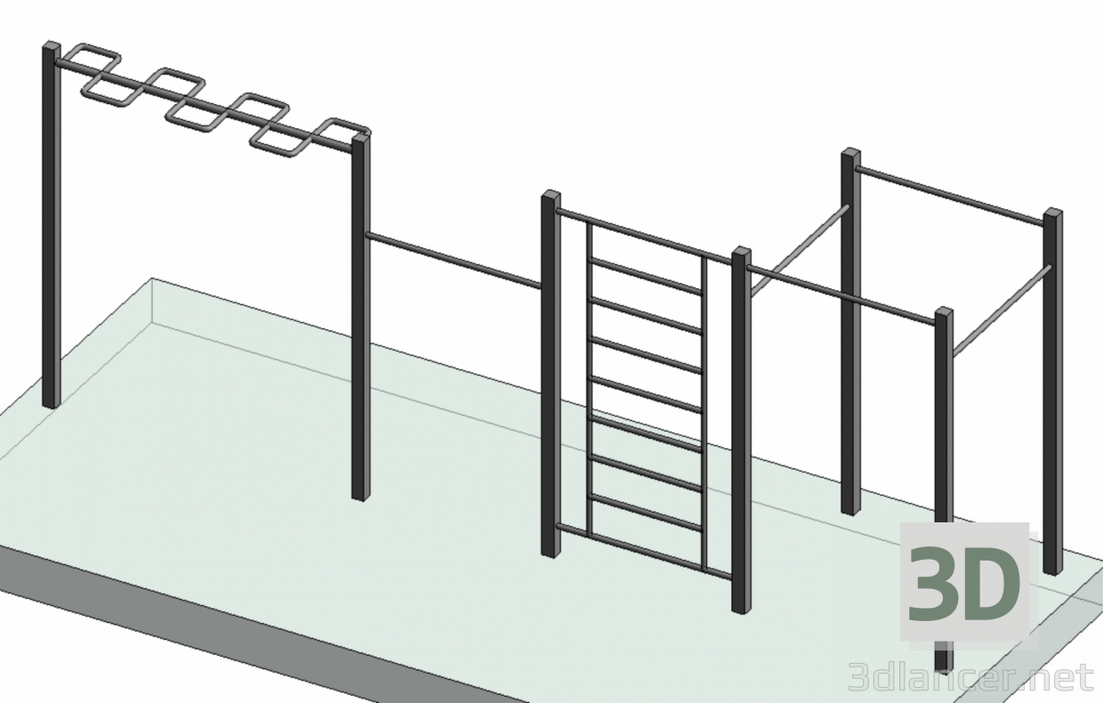 Modelo 3d Complexo esportivo_8 - preview