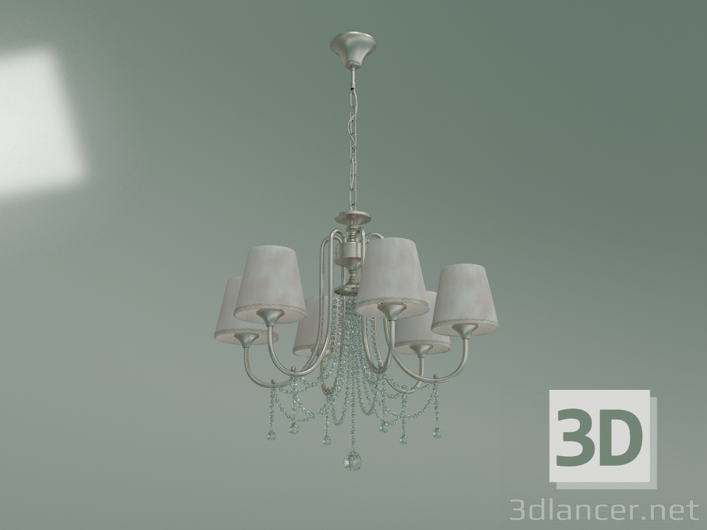 modèle 3D Lustre pendentif 10088-6 (nacre or-Strotskis) - preview