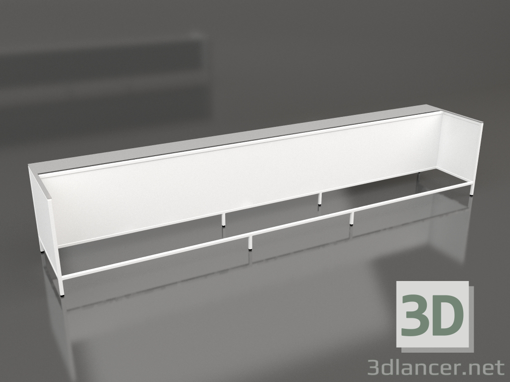 Modelo 3d Ilha V1 (com pouso) em 120 quadro 8 (branco) - preview