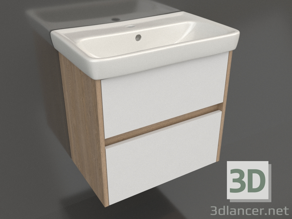 3D modeli Asma dolap 60 cm (SIT0106DB) - önizleme