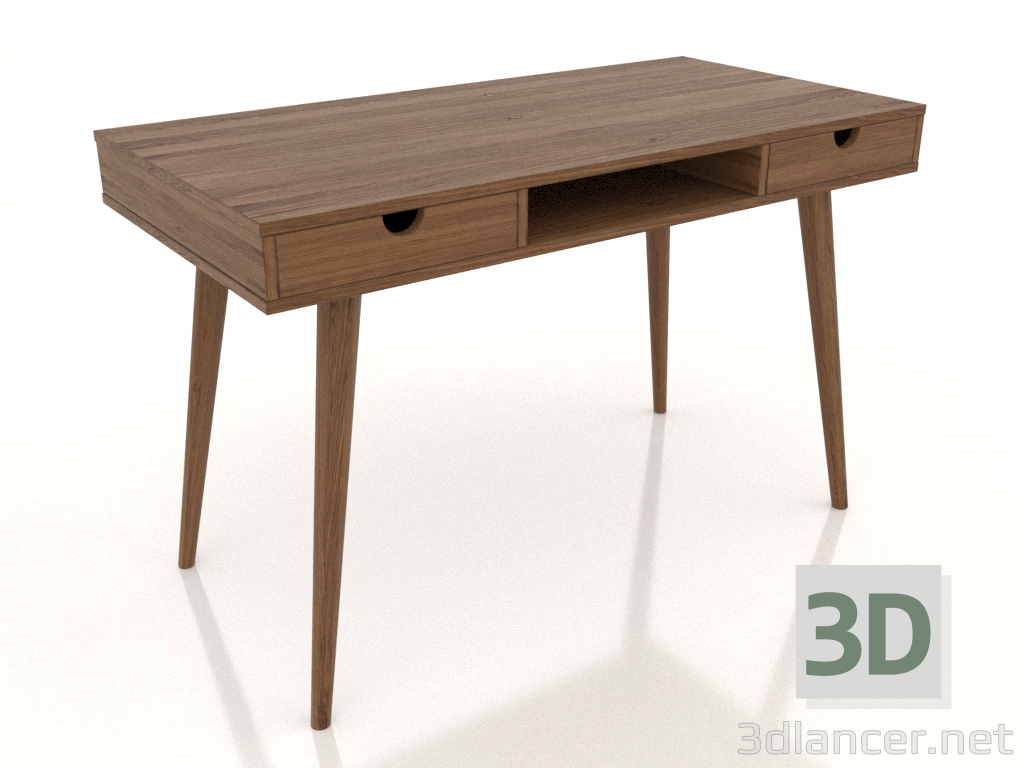 3d model Writing desk 1200x600 mm (light walnut) - preview