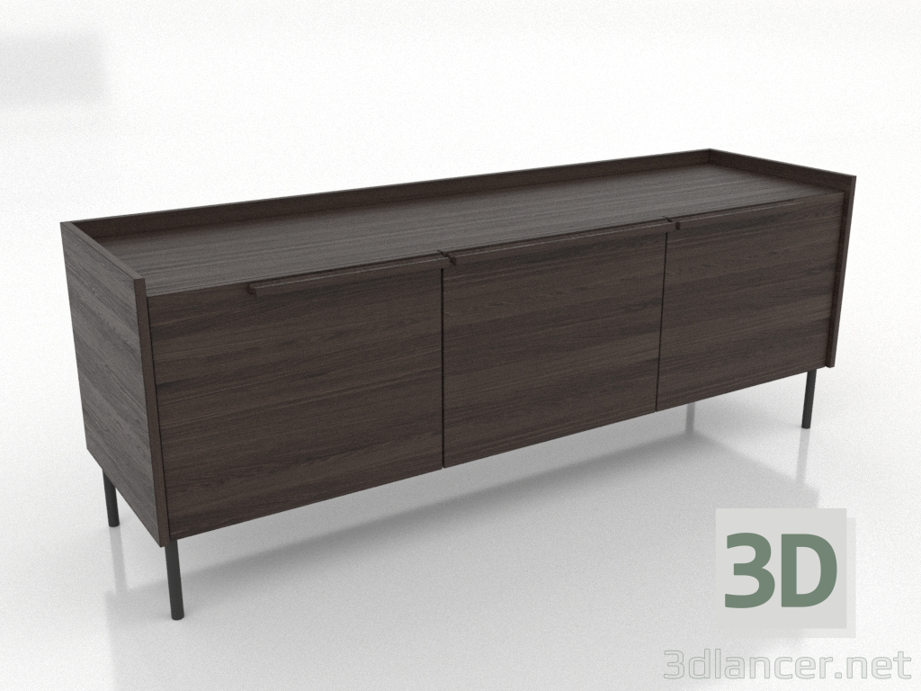 3D Modell TV-Schrank 2 1500 mm (Esche-Nussbaum) - Vorschau 3D Modell TV-Schrank 2 1500 mm (Esche-Nussbaum) - Vorschau