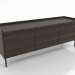 3D Modell TV-Schrank 2 1500 mm (Esche-Nussbaum) - Vorschau