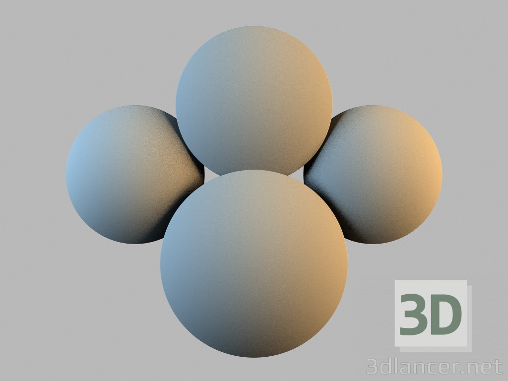 modèle 3D 5440 plafonnier - preview