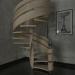 3d Stairs: winding model buy - render