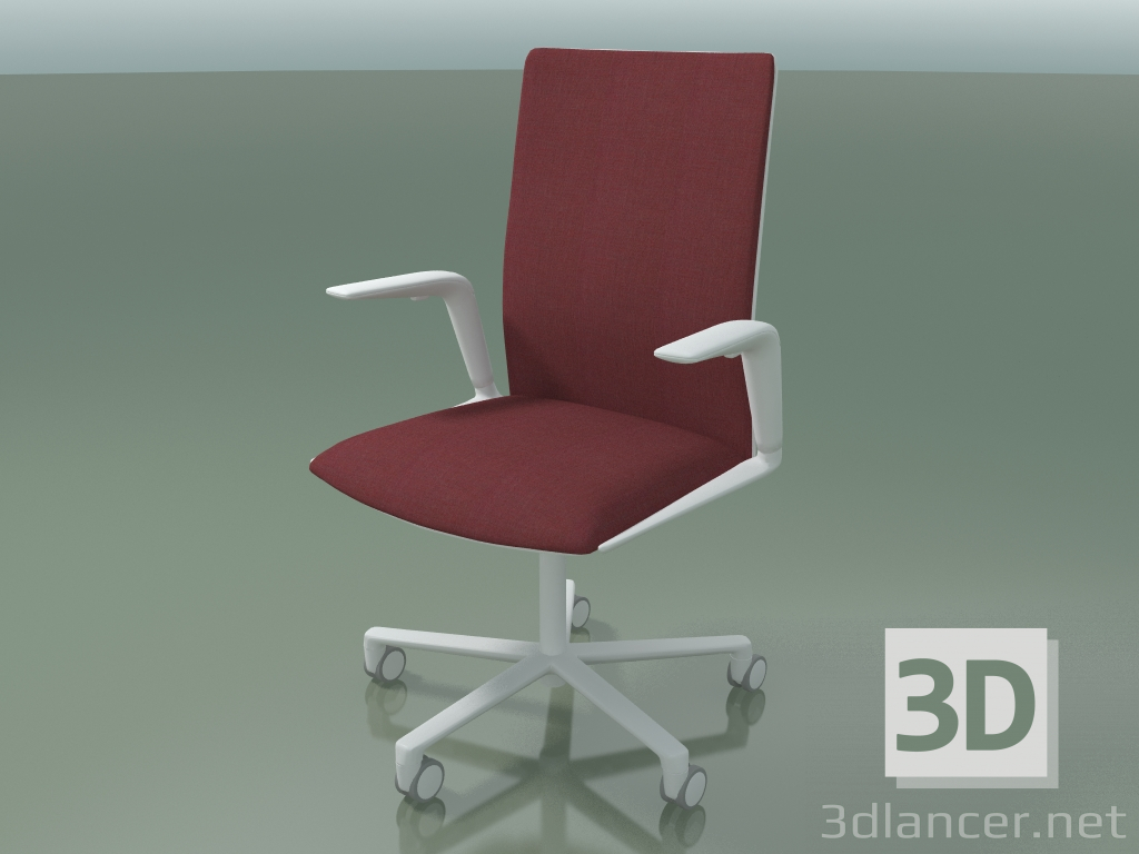 modello 3D Sedia 4829 (5 ruote, rivestimento anteriore - tessuto, V12) - anteprima