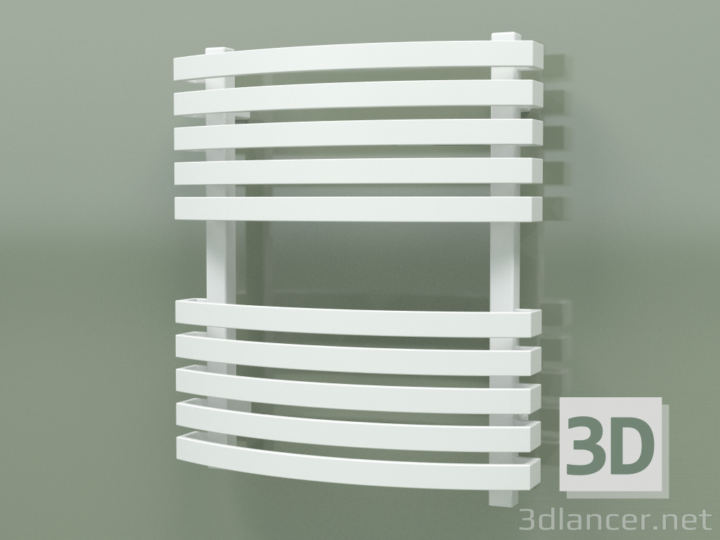 3d model Barra de toalla con calefacción Kioto One (WGKIN055048-S8, 555x480 mm) - vista previa