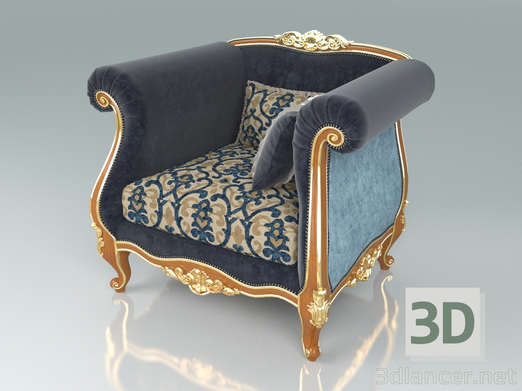 modèle 3D Fauteuil (art.13417) - preview