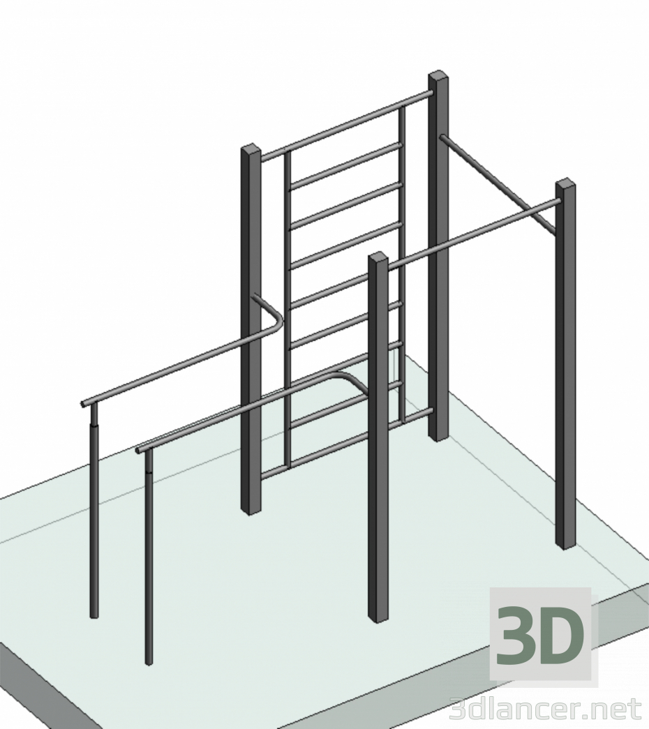 3d model Complejo deportivo_9 - vista previa