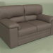 3D Modell Ella Sofa 2-Sitzer (braunes Leder) - Vorschau