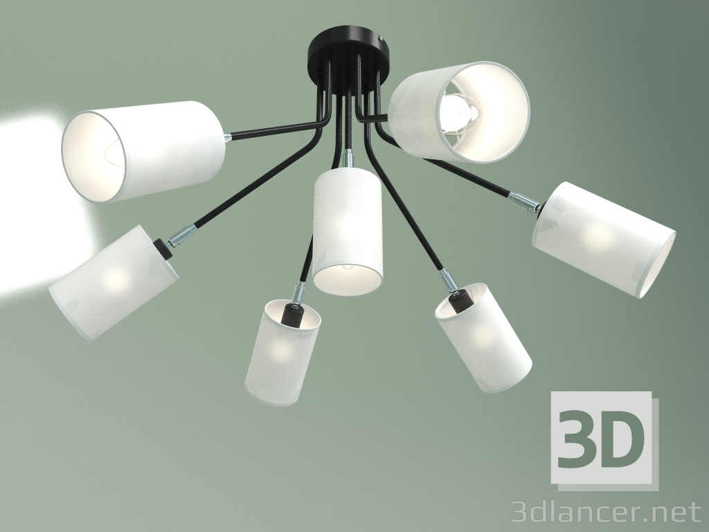 modèle 3D Lustre suspendu 70072-7 (blanc) - preview