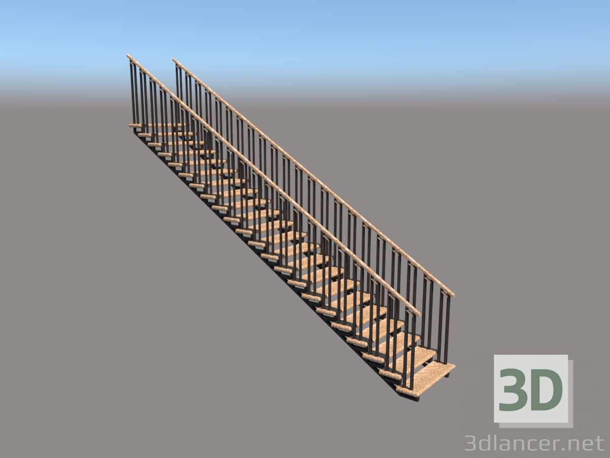 3D Modell Treppen - Vorschau