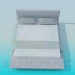 3D Modell Bett - Vorschau