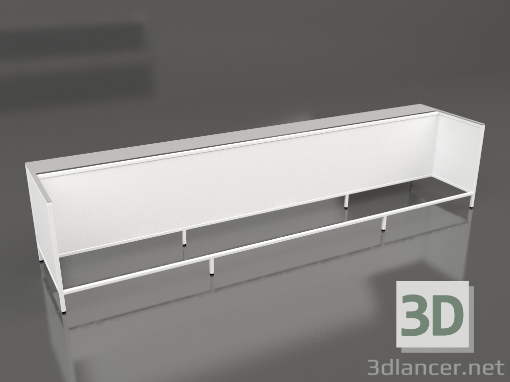 Modelo 3d Ilha V1 (com pouso) em 120 quadro 7 (branco) - preview