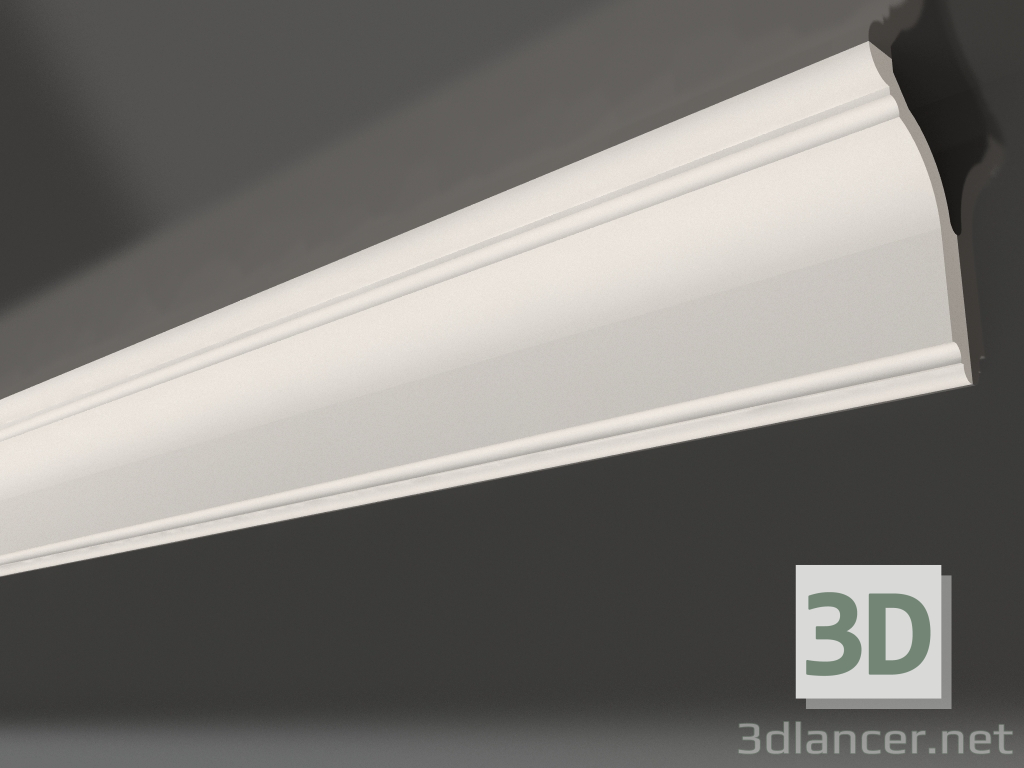 modello 3D Cornice per soffitto in gesso liscia KG 069 (135x68) - anteprima