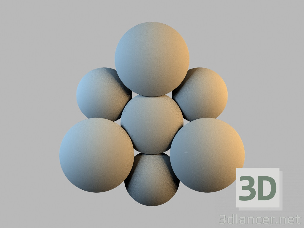 3D Modell 5445 Deckenleuchte - Vorschau