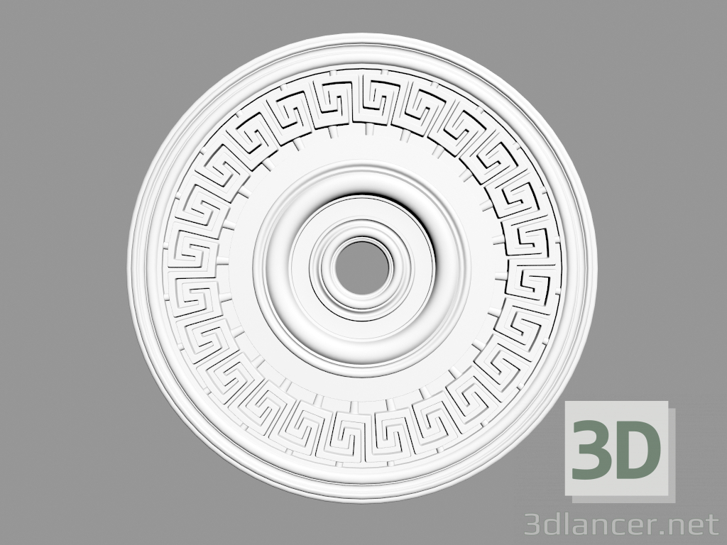 modello 3D Uscita da soffitto (P77) - anteprima