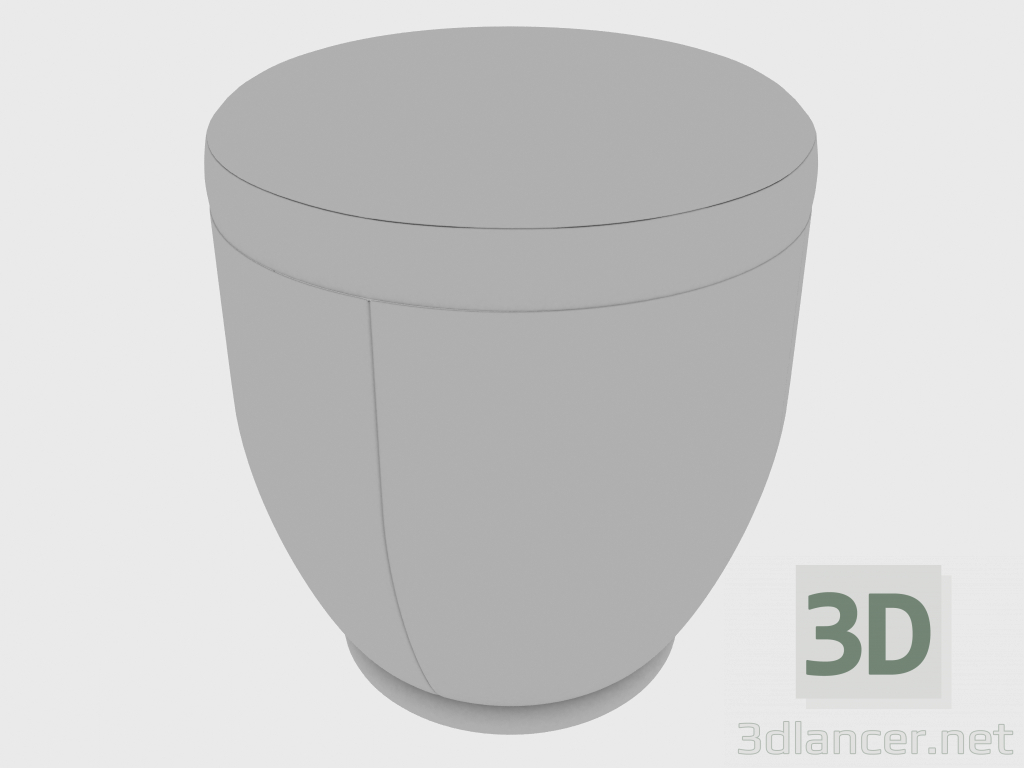 modello 3D Pouf GODWIN POUF (d40xH46) - anteprima