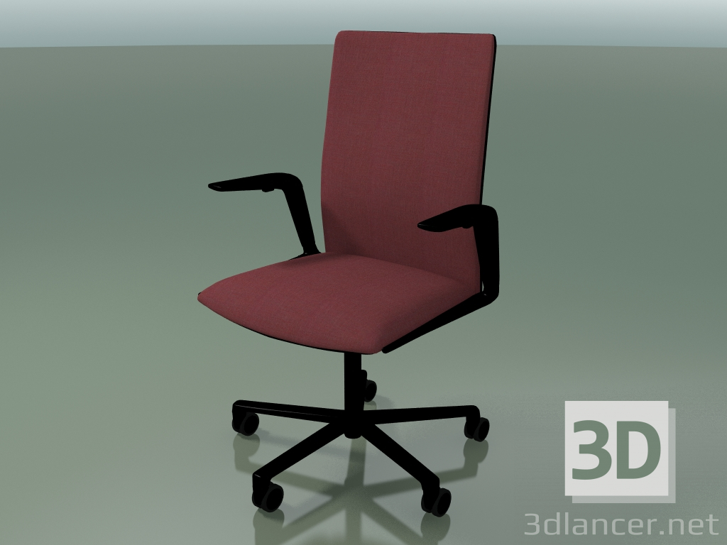 modello 3D Sedia 4829 (5 ruote, rivestimento anteriore - tessuto, V39) - anteprima