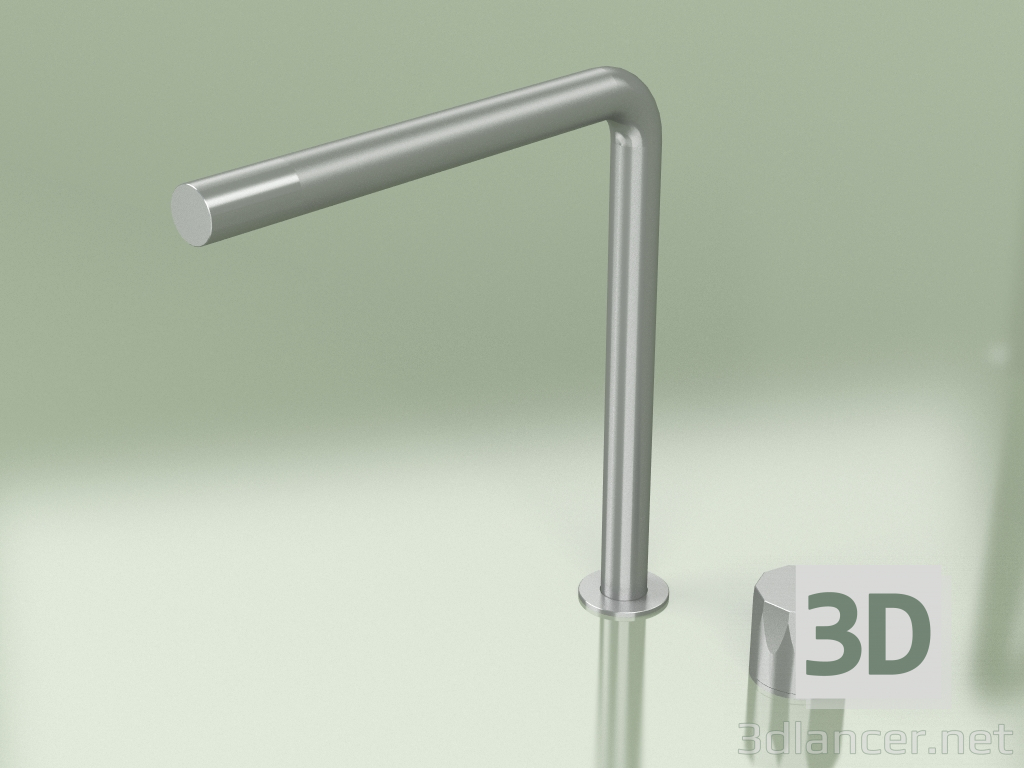 modello 3D Miscelatore idroprogressivo 2 fori con bocca alta 259 mm (15 08, AS) - anteprima