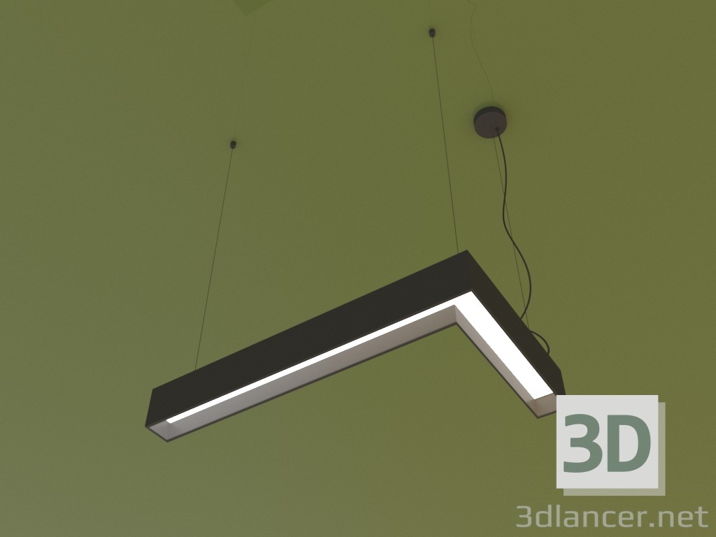 3d model Luminaria ANGLE L (550x300 mm) - vista previa