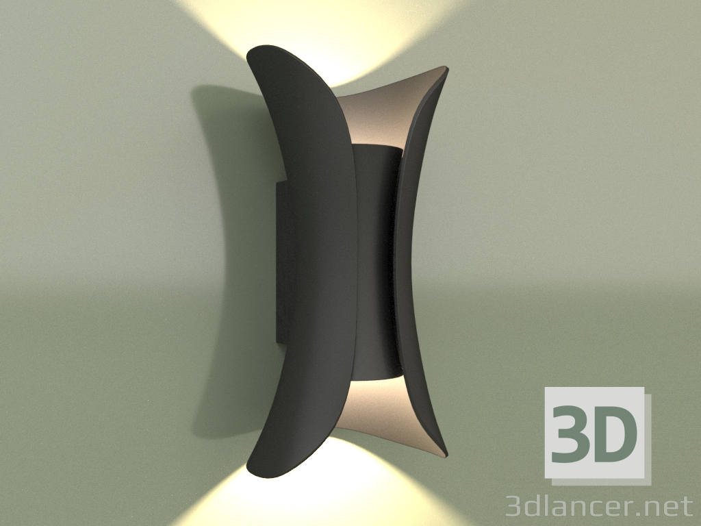 Modelo 3d Luminária de parede OLAF 3000K BK 17002 - preview