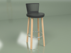 Tabouret de bar Trinidad (noir)