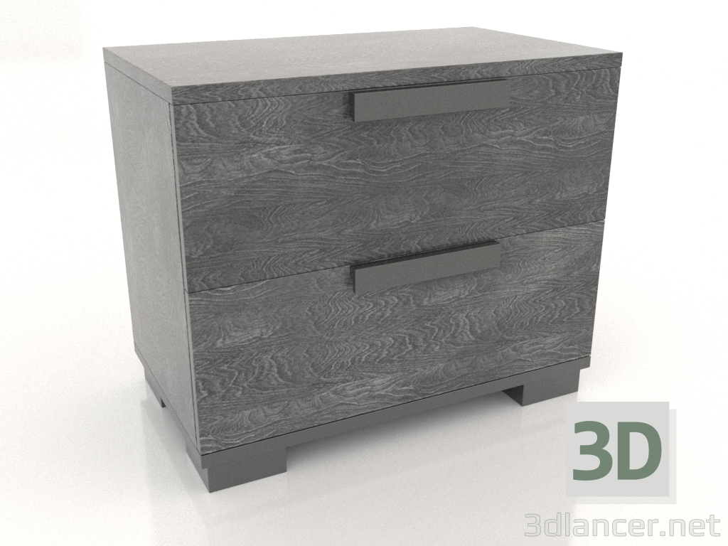 Modelo 3d Mesa de cabeceira Sarah (cinza) - preview