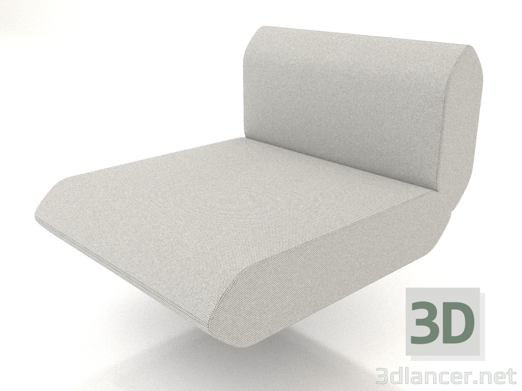 modello 3D Modulo 1 posto (interno) - anteprima