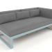 3D Modell Modulares Sofa, Teil 1 rechts (Blaugrau) - Vorschau