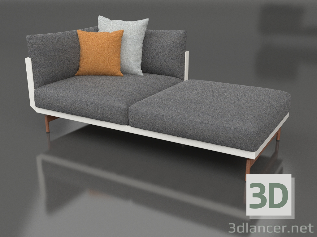 3d model Sofa module, section 2 right (Agate gray) - preview