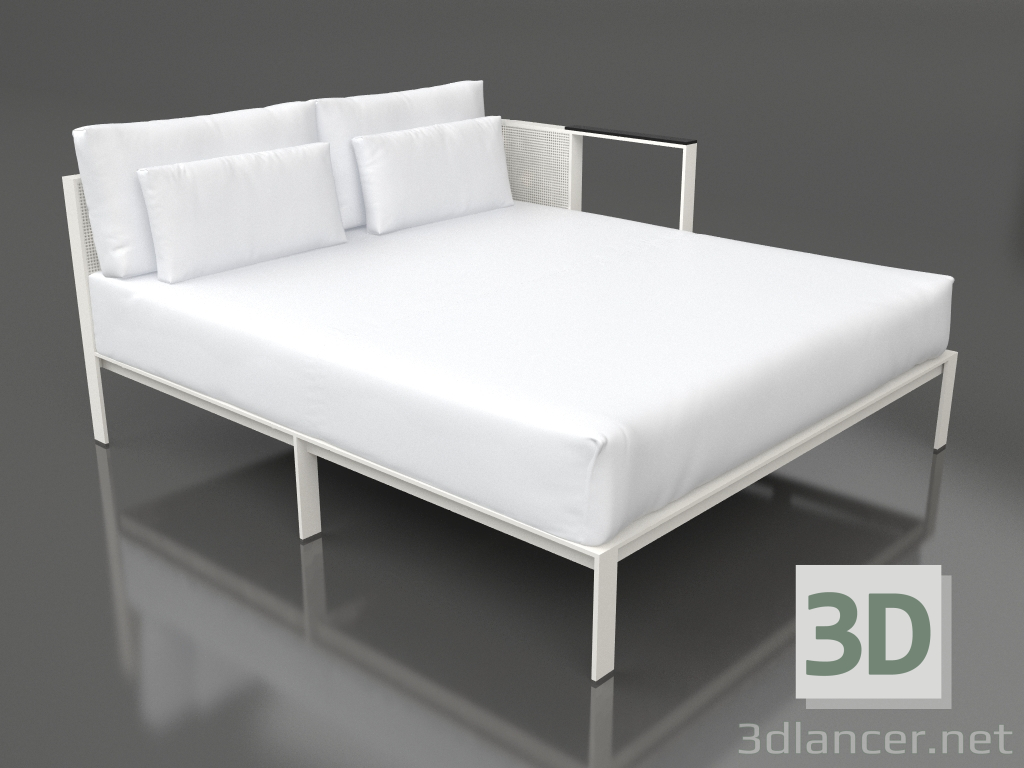 3d model Módulo de sofá XL, sección 2 izquierda (gris ágata) - vista previa