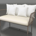 3d model 2-seater sofa (Bronze) - preview