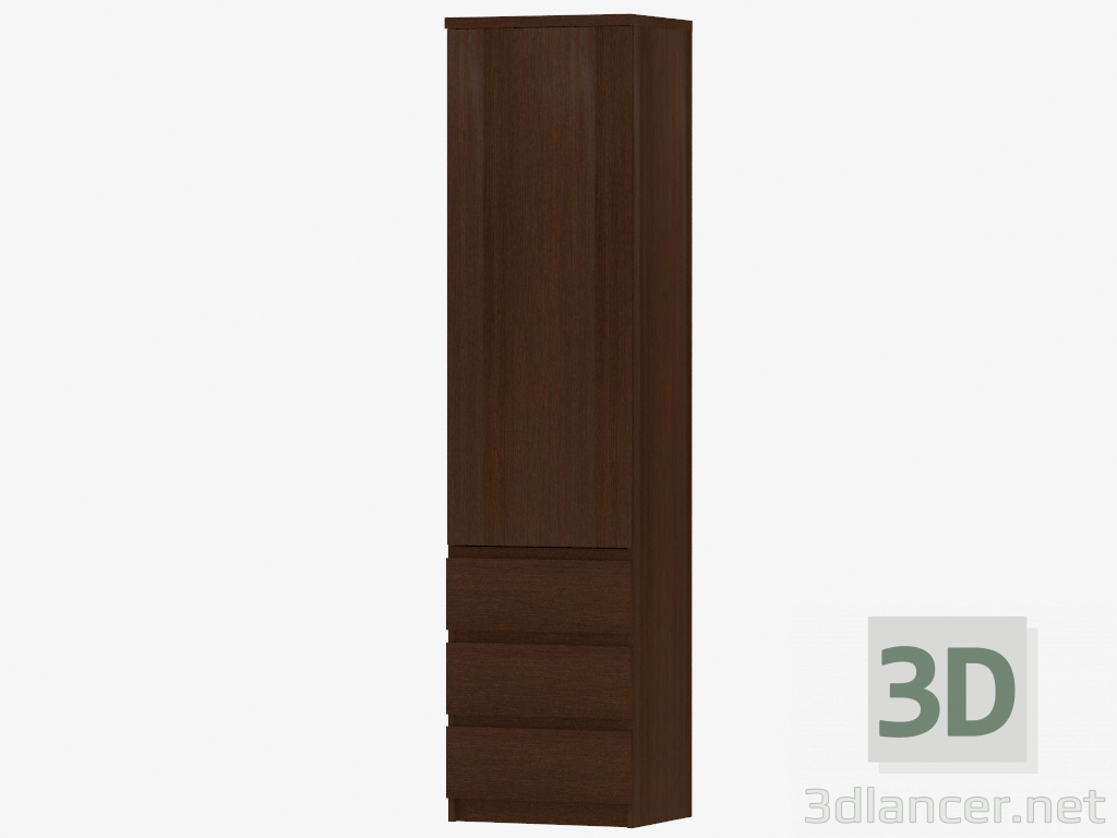 3d model Wardrobe 1D-3S (TYPE 10) - preview