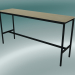 modèle 3D Table rectangulaire Base High 50x190x95 (Chêne, Noir) - preview