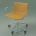 3d model Chair 2048 (5 castors, with armrests, chrome, with front trim, PO00401) - preview