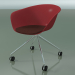 3d model Chair 4227 (4 castors, with seat cushion, PP0003) - preview