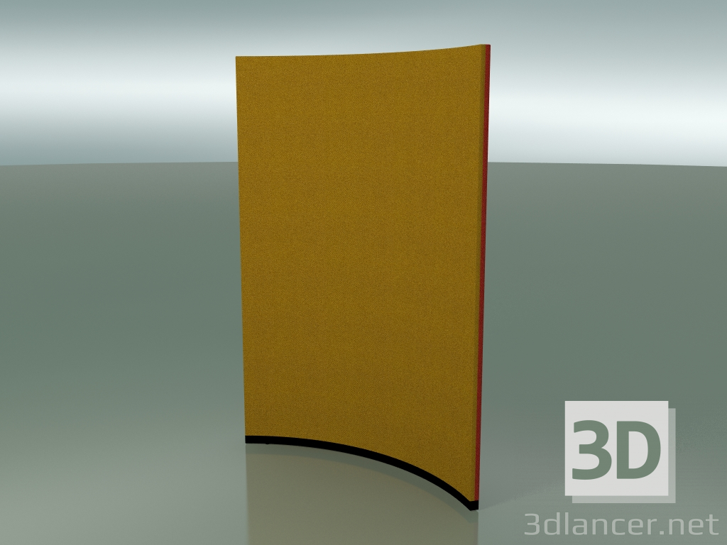 3d model Curved panel 6413 (167.5 cm, 72 °, D 100 cm, two-tone) - preview