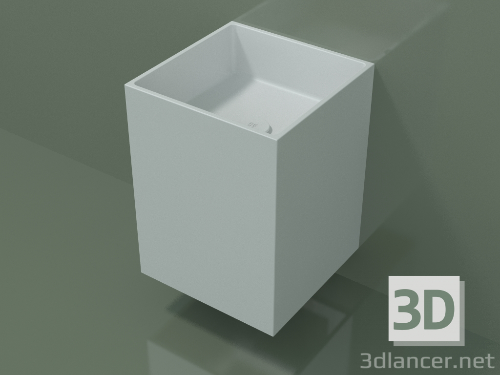 3d model Lavabo de pared (02UN13101, Glacier White C01, L 36, P 36, H 48 cm) - vista previa