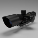 3d Optical sight 2.5-10X model buy - render