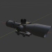 3d Optical sight 2.5-10X model buy - render