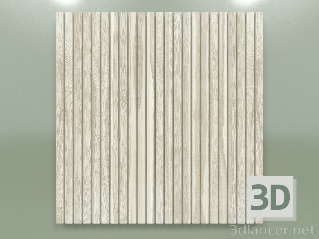 modello 3D Pannello con listello 15X20 mm (chiaro) - anteprima