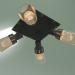 3d model Ceiling lamp 20081-4 (black) - preview