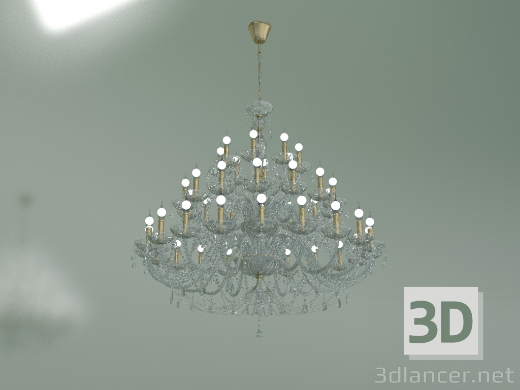 modello 3D Lampadario a sospensione 520-20+14+8 (Strotskis) - anteprima