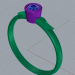 modèle 3D bague de fiançailles - preview