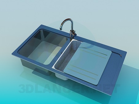 3d model Kitchen sink - preview