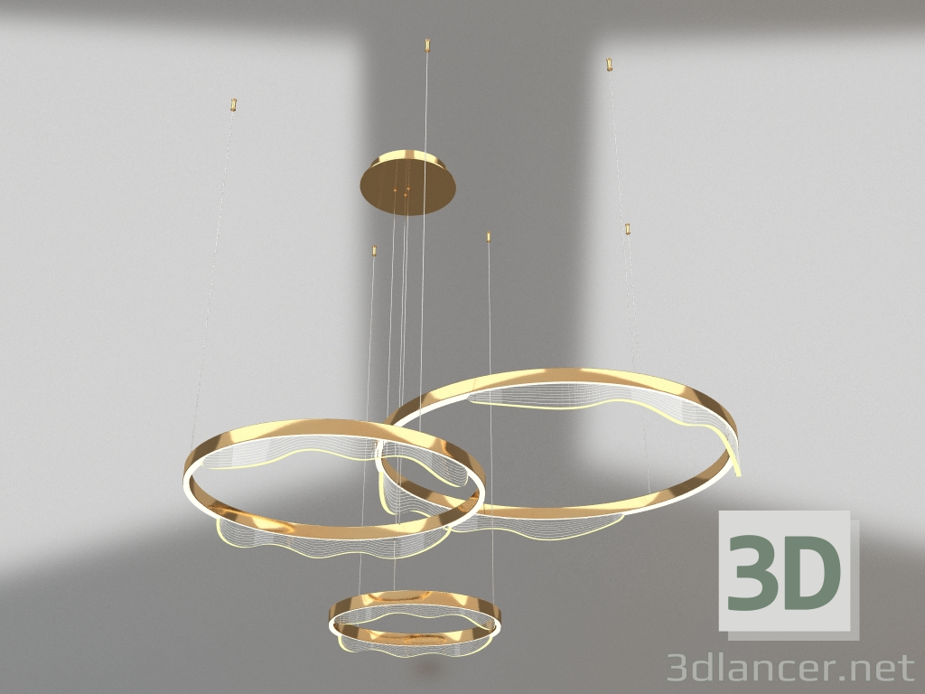 3d model Hanger Kastela dimmable brass (08263,36P) - preview