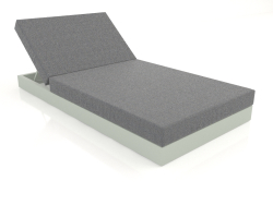 Letto con schienale 100 (Grigio cemento)